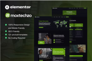 MoxTechzo - Tech Company & IT Service Elementor Template Kit download