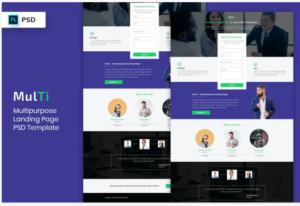Multipurpose - Landing Page PSD Template-04 | Srmehranclub