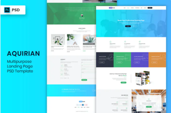 Multipurpose - Landing Page PSD Template | Srmehranclub.com