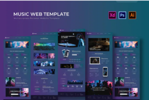 Music | PSD Web Template | Srmehranclub.com