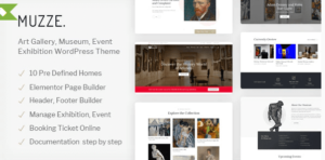 Muzze – Museum Art Gallery Exhibition WP Themes 1.1.7