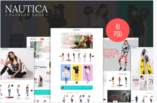 Nautica PSD Template | Srmehranclub.com