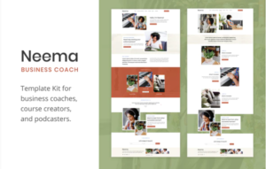 Neema - Business Coach Elementor Template Kit | Srmehranclub