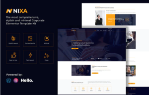 Nixa - Business & Services Elementor Template Kit | Srmehranclub