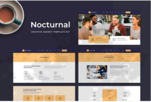 Nocturnal - Creative Agency Elementor Template Kit| Srmehranclub