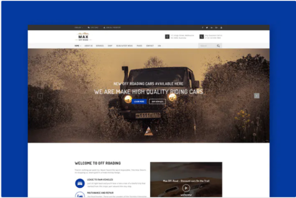 Off-roading PSD Template | Srmehranclub.com