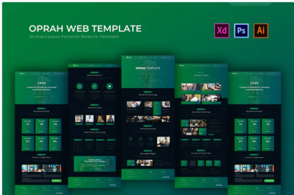 Oprah | PSD Web Template | Srmehranclub