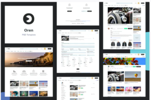 Oren - Video Sharing Website PSD Template | Srmehranclub
