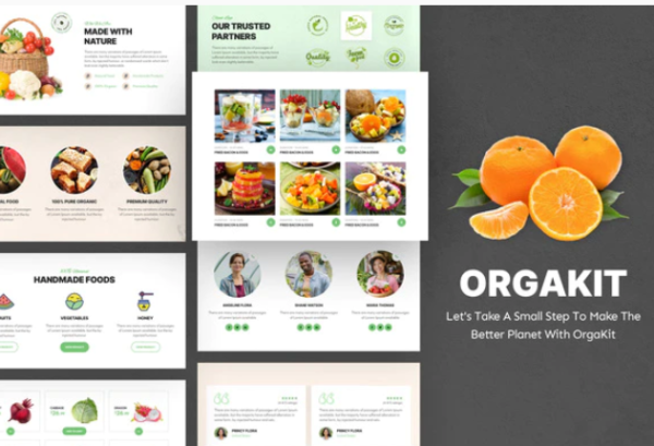 OrgaKit - Organic Farm Elementor Template Kit | Srmehranclub