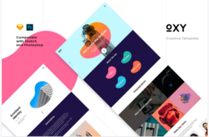 Oxy Creative Template (PSD + Sketch) | Srmehranclub