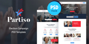 Partiso Political Party PSD Template | srmehranclub.com