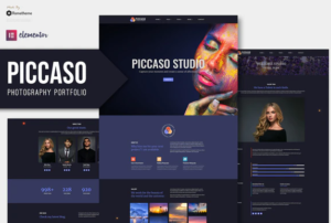 Piccaso - Photography Elementor Template Kit | Srmehranclub