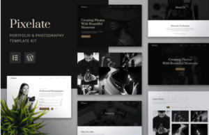 Pixelate - Portfolio & Photography Elementor Template Kit | Srmehranclub