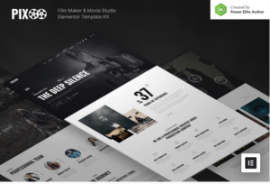 Pixoo – Film Maker & Movie Studio Elementor Template Kit| Srmehranclub