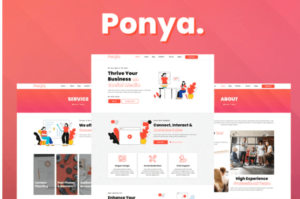 Ponya – Social Media Agency Template Kit