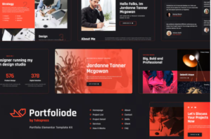 Portfoliode Portfolio Elementor Template Kit | srmehranclub.com