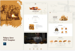 Porus - Bakery Store PSD Template | Srmehranclub