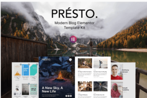 Presto – Modern Blog Elementor Template Kit| Srmehranclub