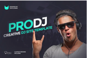 ProDJ - Creative DJ / Producer Site PSD Template | Srmehranclub.com