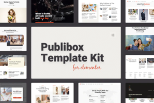 Publibox Blog, News & Magazine Elementor Template Kit