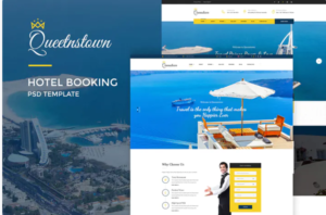 QueensTown : Hotel Booking PSD Template | Srmehranclub