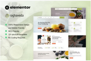 Raghaveda - Ayurveda Treatment & Spa Elementor Template Kit download