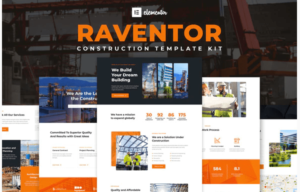 Raventor - Construction & Architecture Elementor Template Kit| Srmehranclub