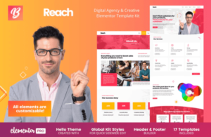 Reach - Digital Agency & Creative Elementor Template Kit| Srmehranclub