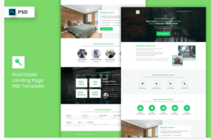 Real Estate - Landing Page PSD Template-02 | Srmehranclub