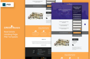 Real Estate - Landing Page PSD Template | Srmehranclub