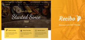 Recibo – Restaurant / Food / Cook WordPress Theme 1.23