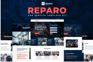 Reparo - Car Service Elementor Template Kit | Srmehranclub