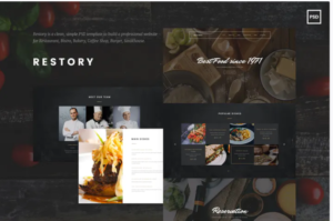 Restory - Restaurant and Cafe PSD Template | Srmehranclub