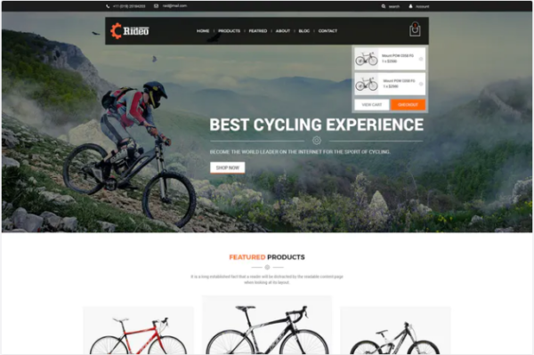 Rideo eCommerce PSD Template| Srmehranclub.com