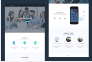 Roxed — Landing Page PSD Template | Srmehranclub