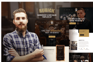 Rubick - Barbershop & Hair Salon Elementor Template Kit| Srmehranclub