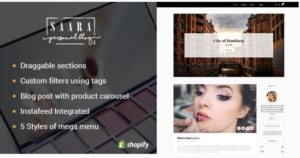 Saara - Blog Shopify Theme | Srmehranclub.com