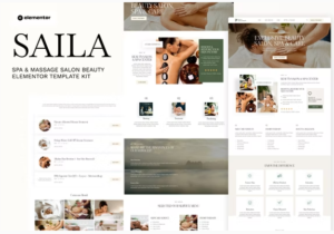 Saila - Spa & Massage Salon Beauty Elementor Template Kit download