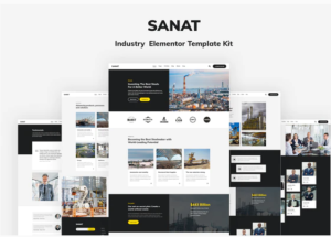 Sanat - Industry Elementor Template Kit| Srmehranclub