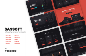 Sassoft | AppKit Elementor Template Kit | srmehranclub.com