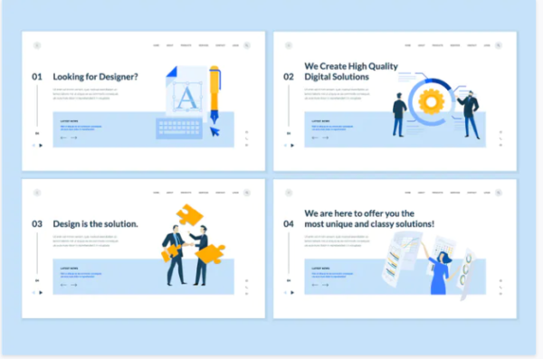 Set of Website PSD Template Designs | Srmehranclub