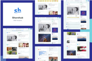 Sharehub Content Sharing PSD Template | Srmehranclub.com