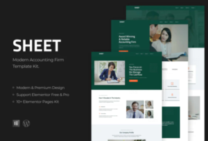 Sheet - Modern Accounting Firm Template Kit | srmehranclub.com