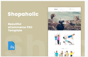 Shopaholic - Beautiful eCommerce PSD Template | Srmehranclub.com
