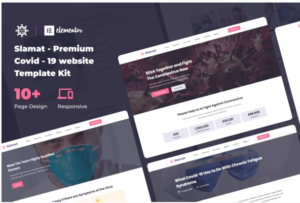 Slamat - Pandemic Awareness Elementor Template Kit| Srmehranclub