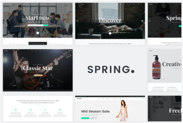 Spring - Multipurpose Website PSD Templates | Srmehranclub