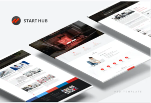 StartHub — Clean Multipurpose PSD Template | Srmehranclub