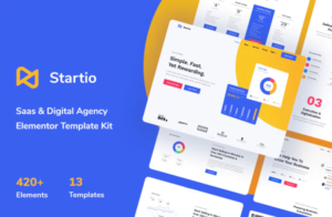 Startio - Saas & Digital Agency Elementor Template Kit| Srmehranclub