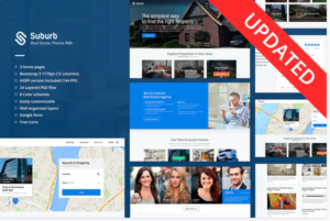 Suburb - Real Estate PSD Template | Srmehranclub