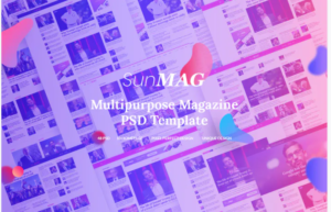 SUNMAG - Multipurpose Magazine PSD Template | Srmehranclub